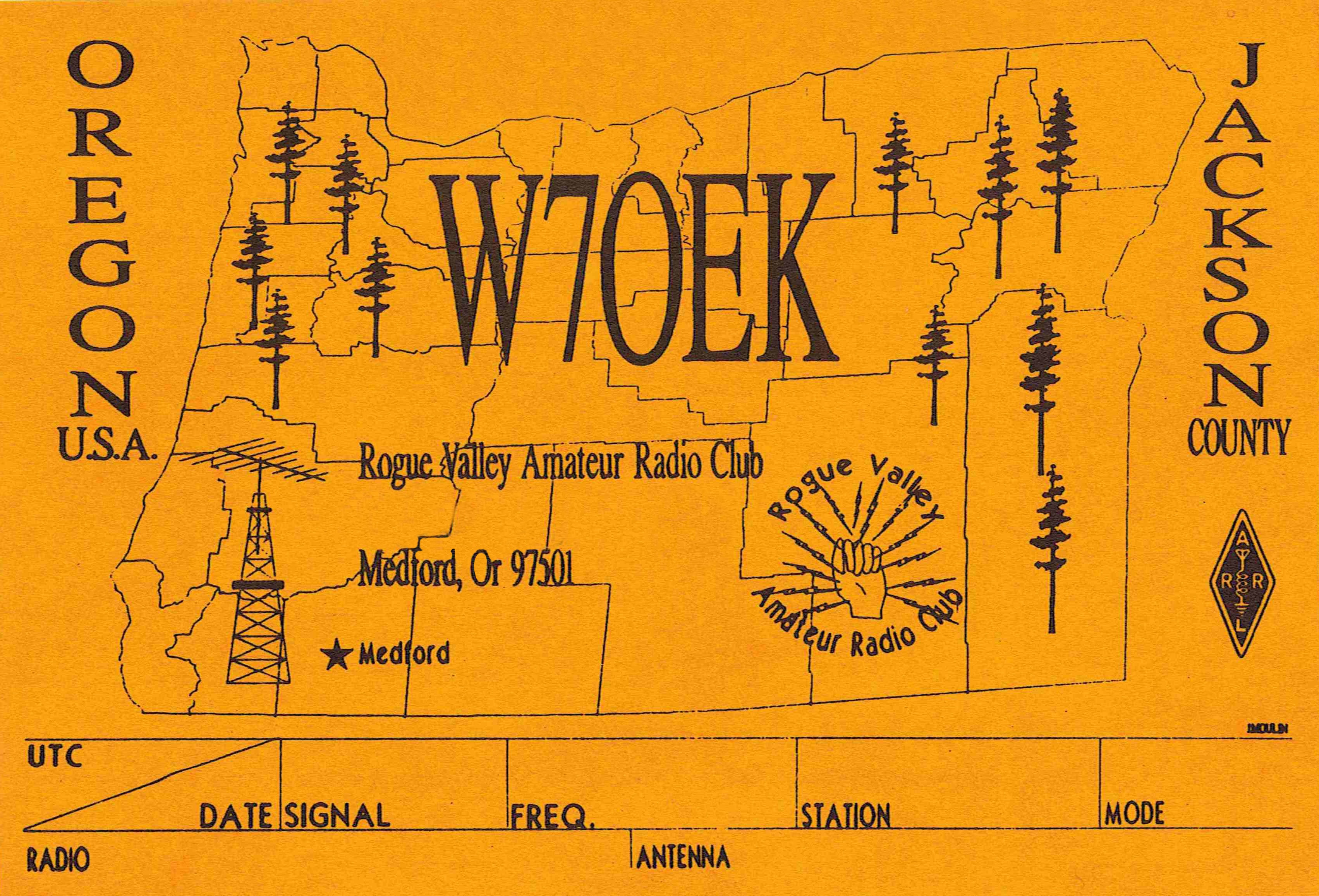 QSL Card for W7OEK